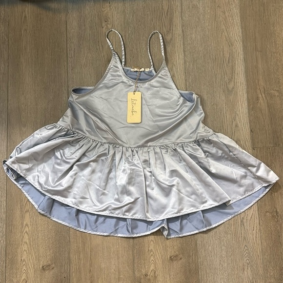 NWT! Anthropologie Let Me Be Shine Halter Babydoll Tank - Size Small 💎🟤 - Picture 6 of 9